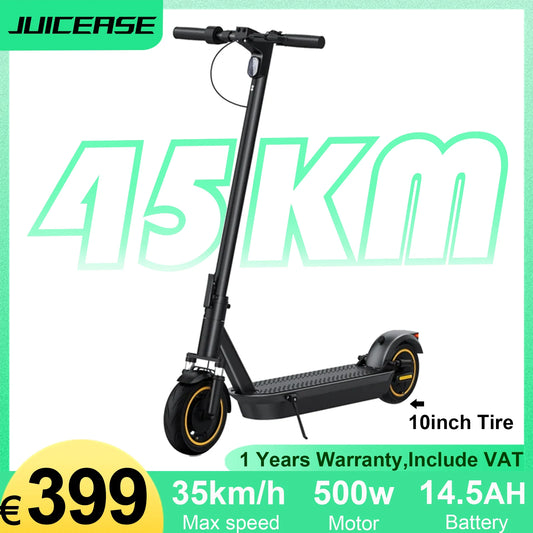 JUICEASE ESMax 500W/1000W Electric Scooter Max Speed 35KM/H E-scooter Adults 45KM Range Foldable Mobility Electric Kick Scooters