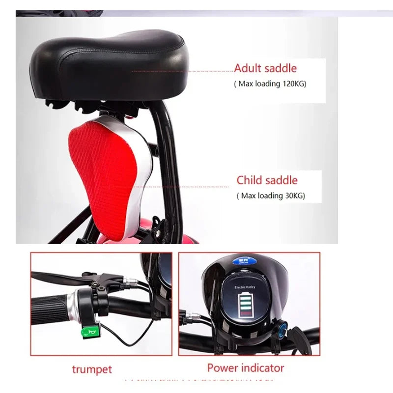 EU new electric scooter for disabled people four-wheel electric scooter dual motor 250W*2 36V-15.6AH mobility scooter foldable e