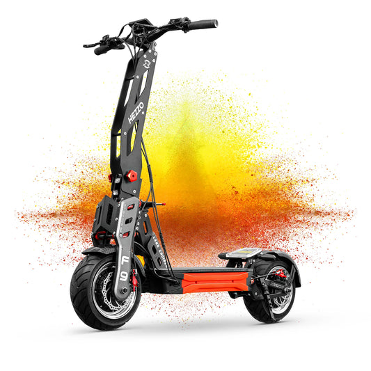 HEZZO F9 60v 8000w Dual Motors Electric off-road Scooter 40LG Lithium NFC 12"Fat Tire Racing Escooter 56Mph EU Us Warehouse