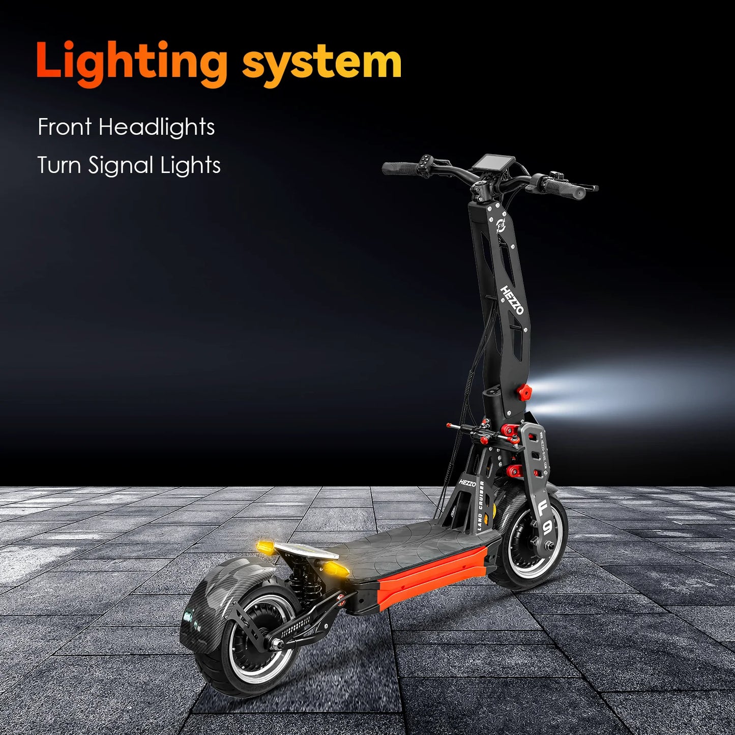 HEZZO F9 60v 8000w Dual Motors Electric off-road Scooter 40LG Lithium NFC 12"Fat Tire Racing Escooter 56Mph EU Us Warehouse