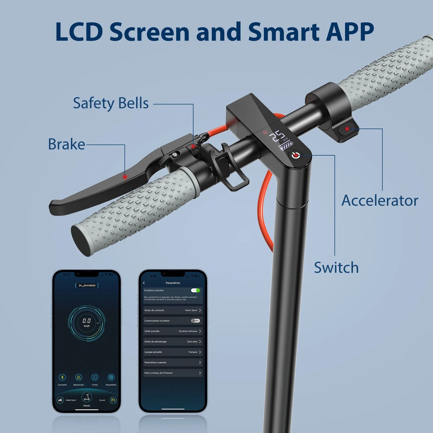 JUICEASE 350W/500W Electric Scooter Adult 35KM/H Electric kick Scooter 45KM Max Range Foldable E-Scooter With APP Smart Scooters