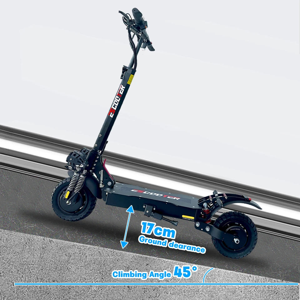 High Powered Off-Road Tyre, Two Wheel Dual Hub, Electric Folded Scooters, E Scooter, 2400W, 48V, 2000W, 3000W