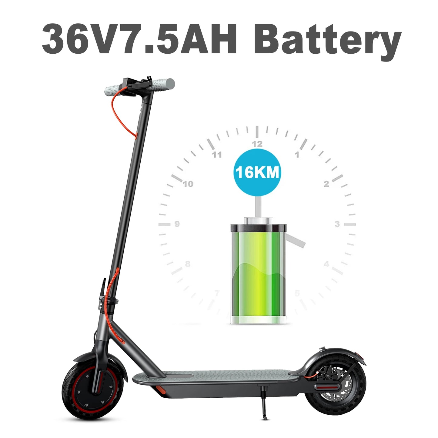 JUICEASE 16KM Electric Scooter Adults 350W 7.5AH Escooter 8.5inch Tire Free Shippng 31KM/H IP65 Waterproof Electric Kick Scooter