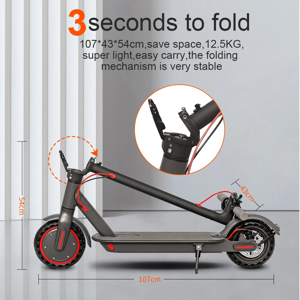 JUICEASE 365TUYA Electric Scooter Strong Range 25KM Smart App Portable Foldable Scooter 36V 350W Motor 31km/h 8.5 Inch Tires