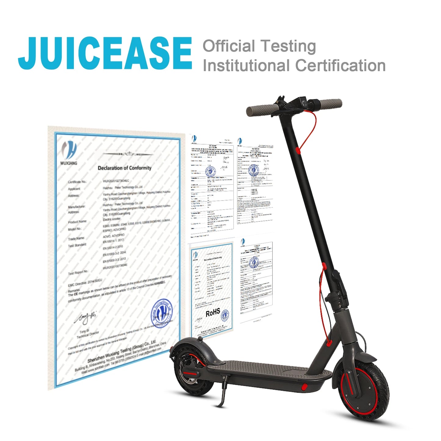 JUICEASE 16KM Electric Scooter Adults 350W 7.5AH Escooter 8.5inch Tire Free Shippng 31KM/H IP65 Waterproof Electric Kick Scooter